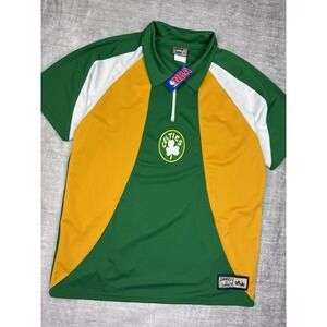 Boston Celtics Shirt Mens‎ XL Green Hardwood Classics Shooting Warm Up Jersey